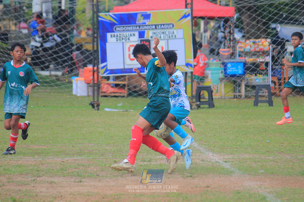 ijl u12 121025 indonesia muda utara vs brazillian soccer depok