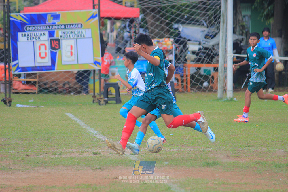 ijl u12 121025 indonesia muda utara vs brazillian soccer depok