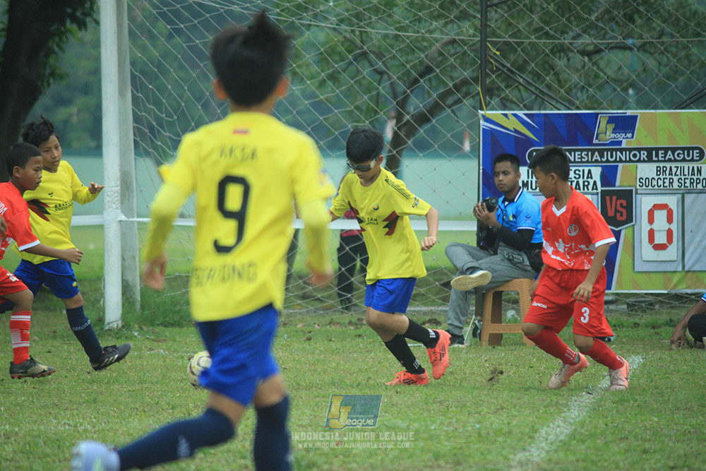 ijl u12 140925 indonesia muda utara vs brazillian soccer school serpong